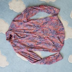 J Crew liberty print paisley buttondown